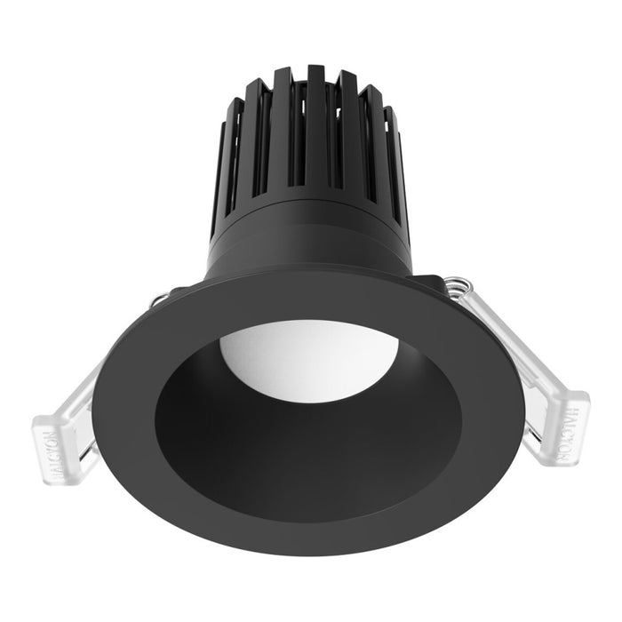 Downlight Round 9.5W 4K 90Deg IC-F/IC-4 Dim IP54 Black V2
