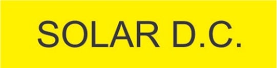 Solar Label DC Pick & Stick 10mm x 40mm (100 per sheet)