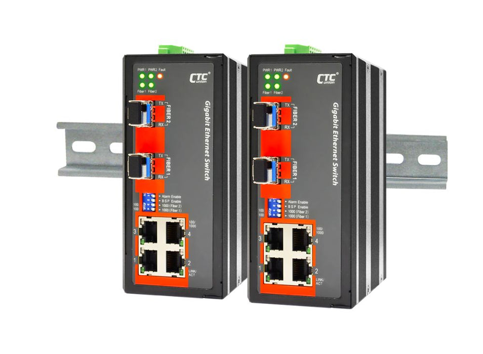 Union Ethernet Sw 6P Gb 4x UTP 2x SFP -40-75Deg