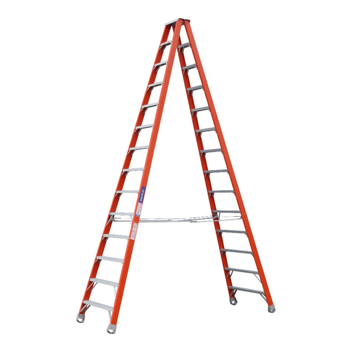 Pro-Series Step Ladder F/Glass Dbl Sided 4.2m 180kg
