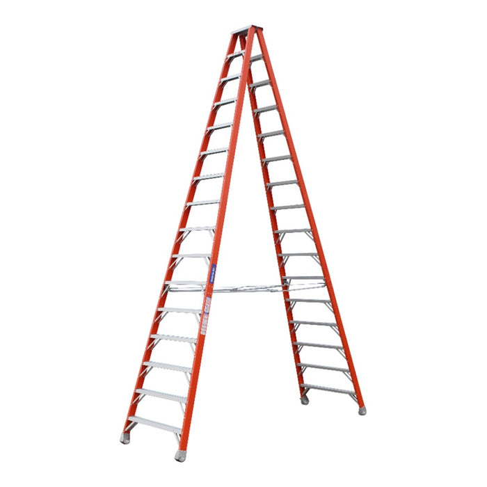 Pro-Series Step Ladder F/Glass Dbl Sided 4.8m 180kg