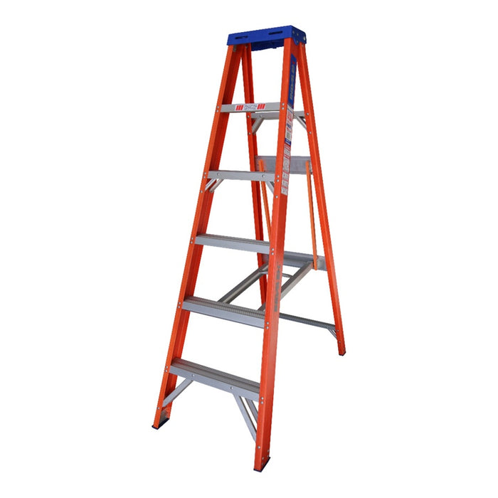 Pro-Series Step Ladder F/Glass Sgl Sided 1.5m 150kg