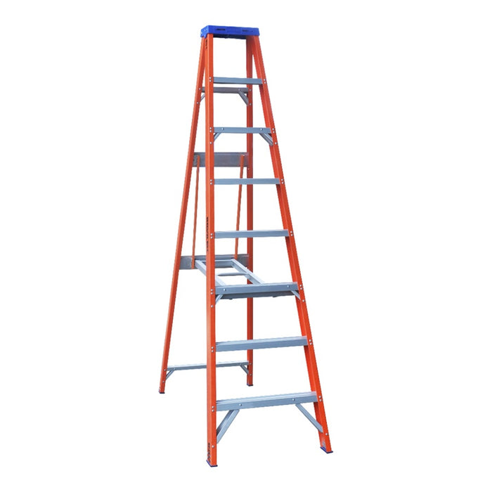 Pro-Series Step Ladder F/Glass Sgl Sided 2.4m 150kg