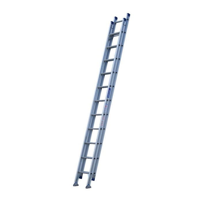 Pro Ext Ladder 3.8m-6.6m 180kg Swivel Feet