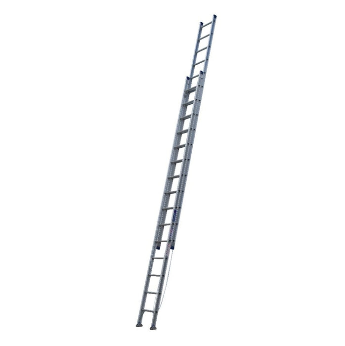 Pro Ext Ladder 5m-9m 150kg Swivel Feet