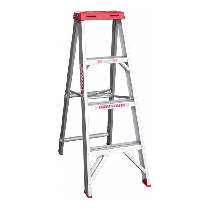 Tradesman Step Ladder Sgl Sided Aluminium 1.2m 150kg