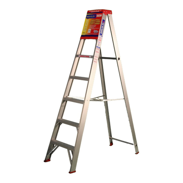 Tradesman Step Ladder Sgl Sided Aluminium 2.1m 120kg
