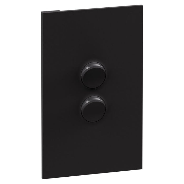 Inspyra Switch Double Vertical 10A/10AX Matte Black