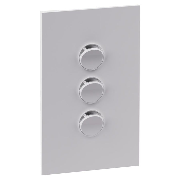 Inspyra Coverplate Triple w/Dolly Matte White