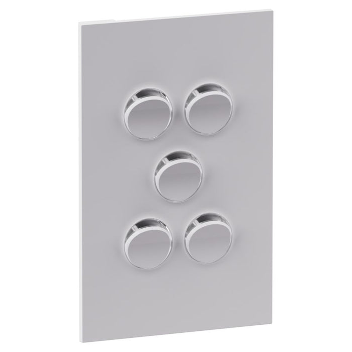 Inspyra Coverplate 5Gang w/Dolly Matte White