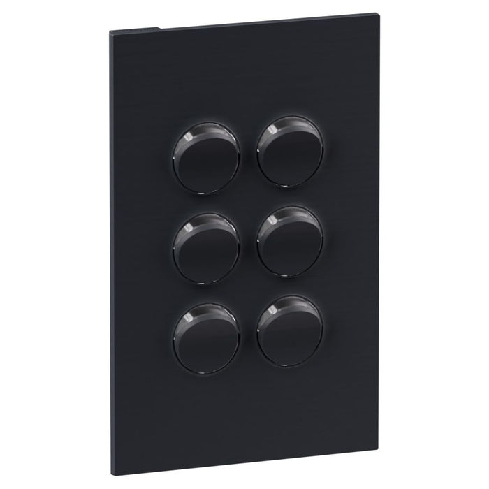 Inspyra Coverplate 6Gang w/Dolly Matte Grey