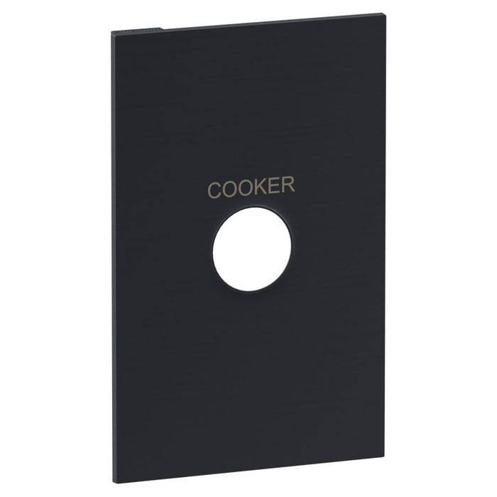 Inspyra Coverplate for Cooker Sw 40 1P Vertical Matte Grey