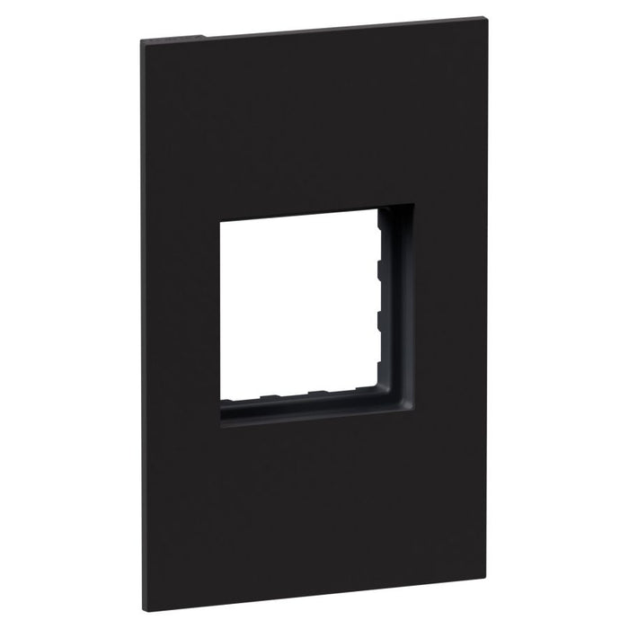 Inspyra Arteor Grid & Coverplate 2-Module Matte Black