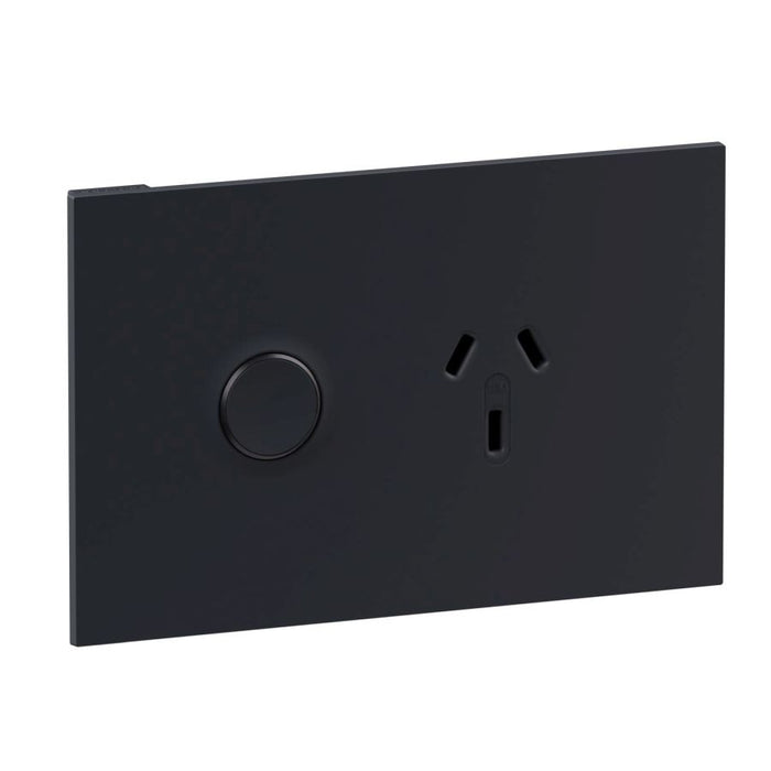 Inspyra Smart Pushbutton Socket Sgl 10A Hor Matte Grey