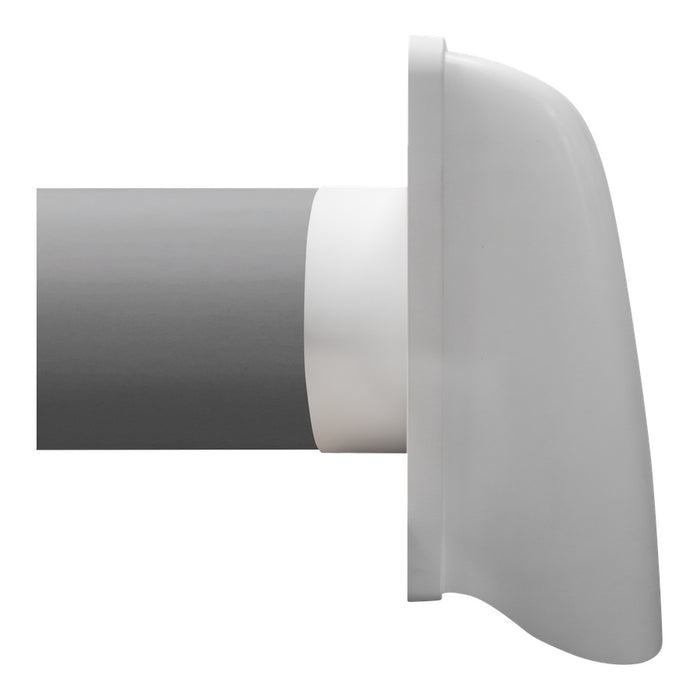 Chateau Rigid Through Wall Kit 125mm White