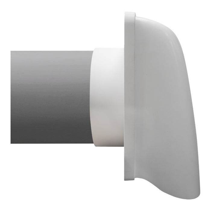 Chateau Rigid Through Wall Kit 150mm White