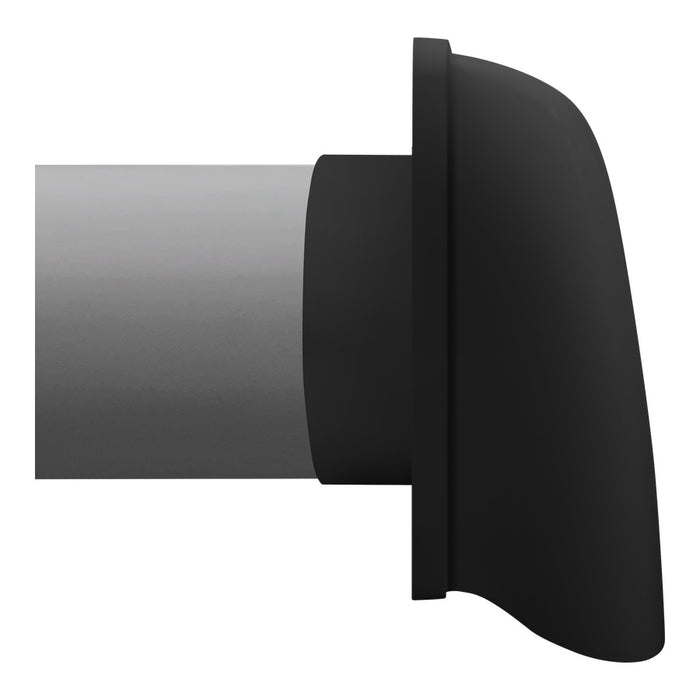 Chateau Rigid Through Wall Kit 150mm Black