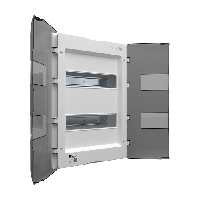 MOD6+ Lightning Switchboard 12-Way Flush White Door