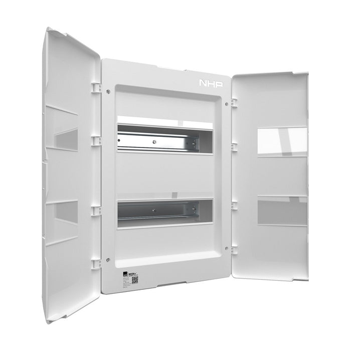 MOD6+ Lightning Switchboard 24-Way Flush White Door