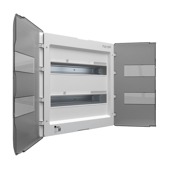 MOD6+ Lightning Switchboard 18-Way Flush White Door