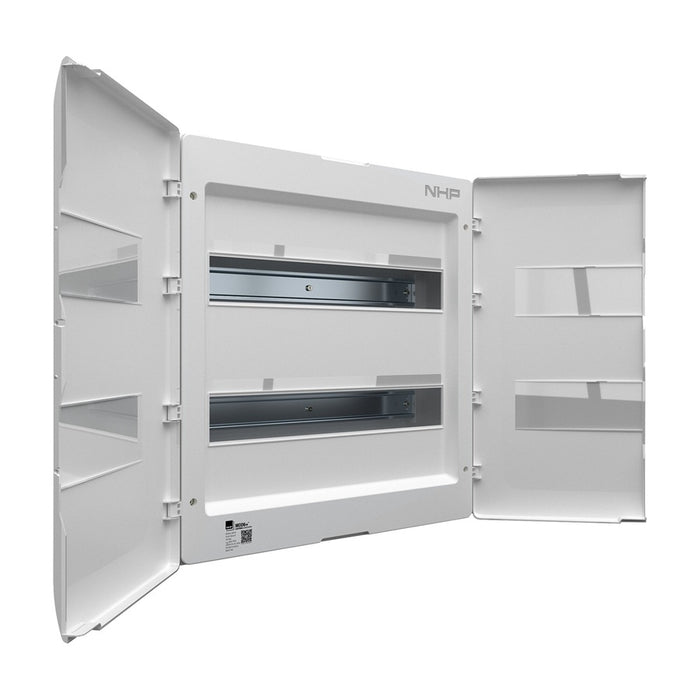 MOD6+ Lightning Switchboard 36-Way Flush White Door