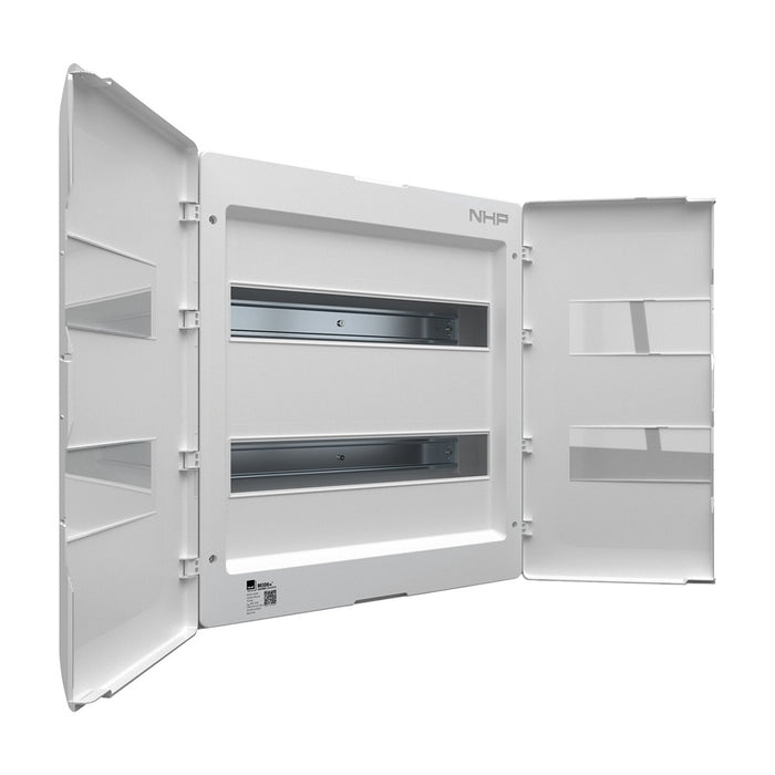 MOD6+ Lightning Switchboard 24-Way Flush Transparent Door