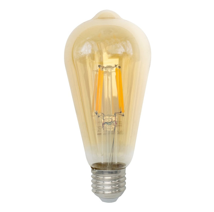 Lamp LED 1906 Vintage Fil Tubular 4W 825 E27 ES Gold