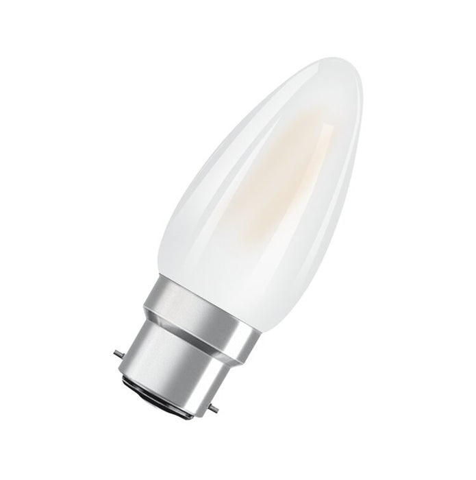 Lamp LED Value Candle Fil 4W 827 B22d BC Frosted