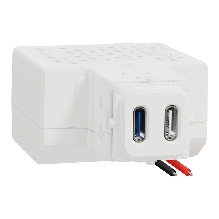 Iconic Dual USB-C Mech 65W Vivid White