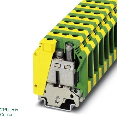 USLKG 35 Terminal Earth 35mm Green-Yellow