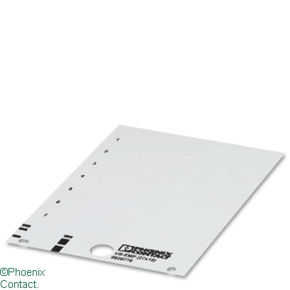 US-EMP (27X18) Snap-in Markers Card White for Marker Carrier