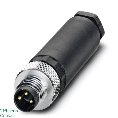 SACC-M8MS-3CON-M-SW Plug Male 3Pin M8 Straight