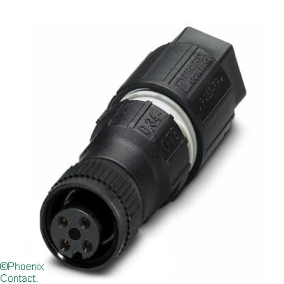 SACC-M12FS-4QO-0.75 Connector Female 4 Pin M12 Quickon-O