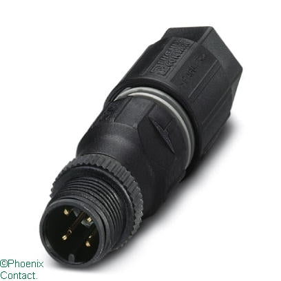 SACC-M12MS-4QO-0.75 Plug Male 4Pin M12 Quickon-One