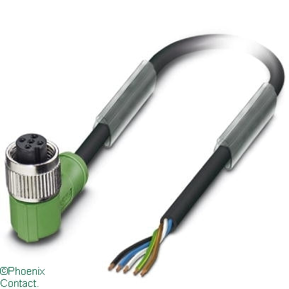 SAC-5P-5.0-PUR/M12FR Lead 5Pin Female Plug Angle 5m
