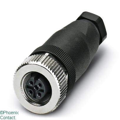 SACC-M12FS-4CON-PG7-M Connector Female 4Pin M12 PG7 Straight