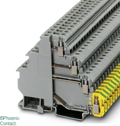 VIOK 1.5-3D/PE Terminal 1.5mm 3Level and Earth