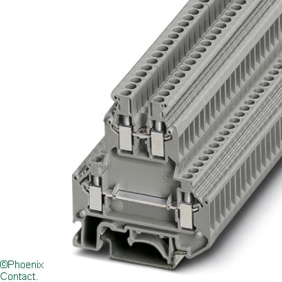 UKK 3 Terminal 4mm 2Level Grey