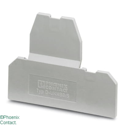 D-UKKB 3/5 End Plate for UKKB 3/5 Grey