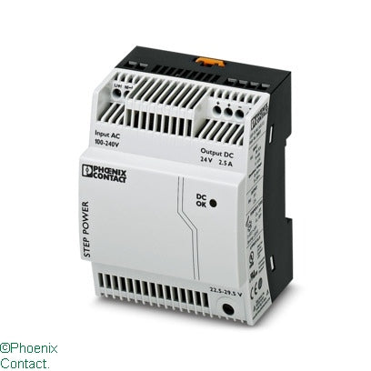 Step-PS/1AC/24DC/2.5 Power Supply 1Ph 24VDC 2.5A