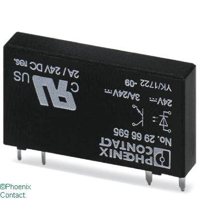 OPT-24DC/24DC/2 Optocoupler SSR Plug In 24VDC 2A