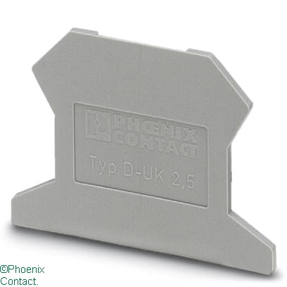 D-UK 2.5 End Plate for UK2.5 Terminal