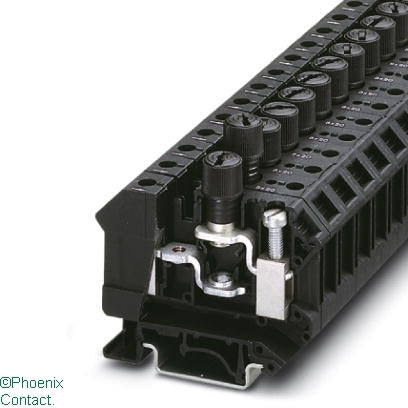 UK 10-DRESHSI (5X20) Fuse Terminal 16mm 5 x 20 Fuse Black