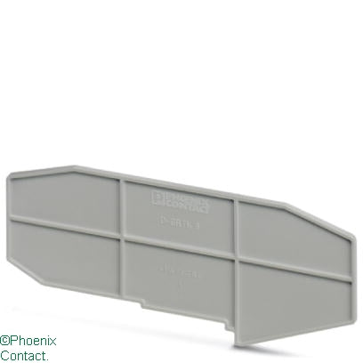 D-SRTK 6 End Plate for SRTK 6 Grey