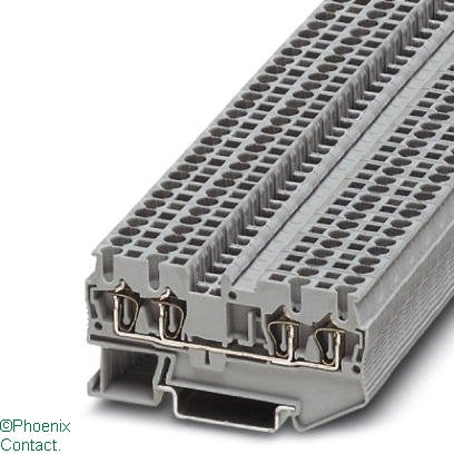 ST 2.5-Quattro Terminal 2.5mm 4Wire Spring Cage Grey