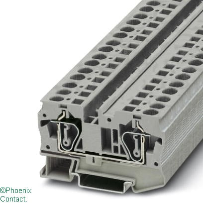 ST 6 Terminal 6mm Spring Cage Grey