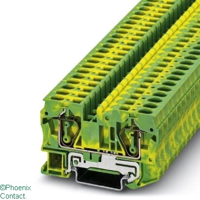 ST 6-PE Terminal Earth 6mm Spring Cage Green-Yellow