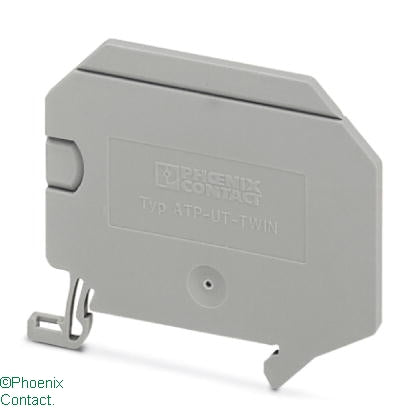 ATP-UT-TWIN Partition Plate for UT Twin Terminals Grey