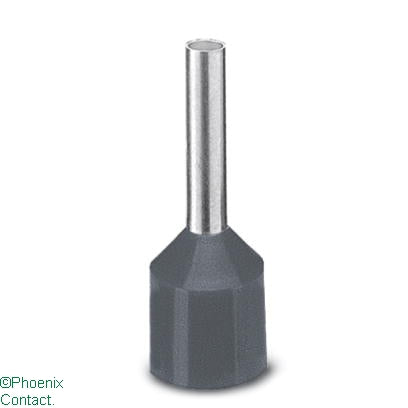 Twin Ferrule 4mm Grey Ai-Xl (Pkt100)