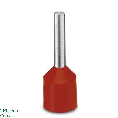 Twin Ferrule 10mm Red Ai-Xl (Pkt100)